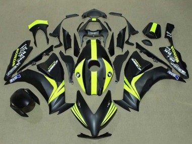 Cheap 2012-2016 Honda CBR1000RR Motorcycle Fairings - Matte Black Yellow Stripe Canada
