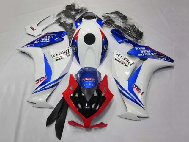 2012-2016 Honda CBR1000RR Motorcycle Fairings - White Blue Red Glossy Black HRC Canada