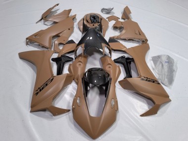 Cheap 2017-2023 Honda CBR1000RR Motorcycle Fairings - Brown Black Faux Carbon Fiber Canada
