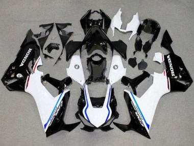 Cheap 2017-2023 Honda CBR1000RR Motorcycle Fairings - White Blue Glossy Black Stripe Canada