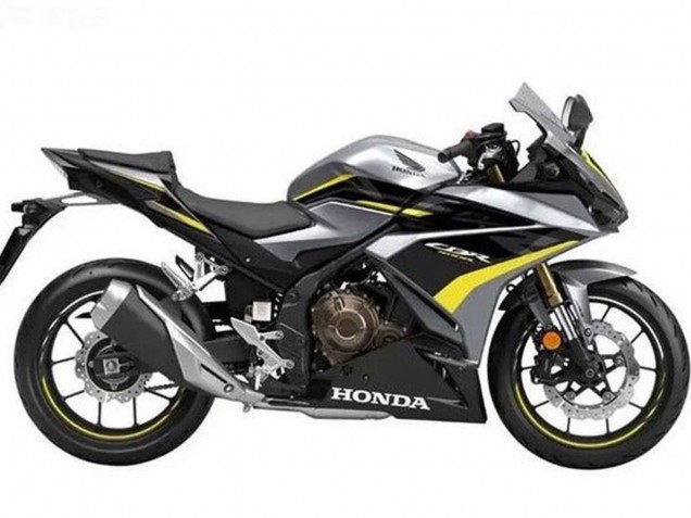 2019-2021 Honda CBR500R Motorcycle Fairings - Silver Glossy Black Yellow Canada