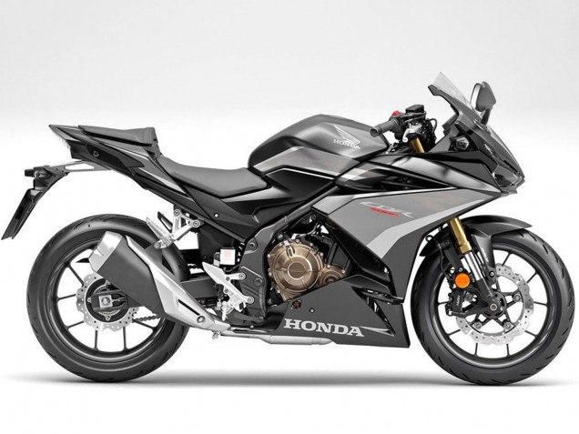 2019-2021 Honda CBR500R Motorcycle Fairings - Silver Matte Black Canada