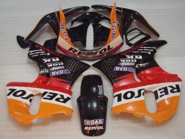 Cheap 1996-1997 Honda CBR900RR 893 Motorcycle Fairings - Orange White Red Glossy Black Repsol Canada