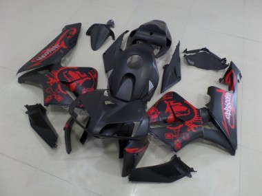 Cheap 2005-2006 Honda CBR600RR Motorcycle Fairings - Matte Black Matte Red Gear Canada