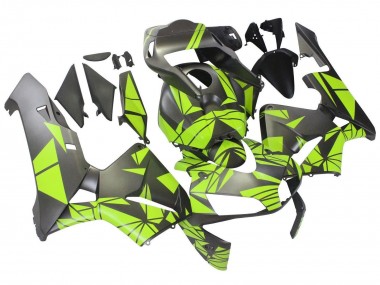 Cheap 2003-2004 Honda CBR600RR Motorcycle Fairings - Neon Yellow Matte Grey Canada