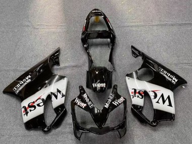Cheap 2001-2003 Honda CBR600 F4i Motorcycle Fairings - Glossy Black White West Canada