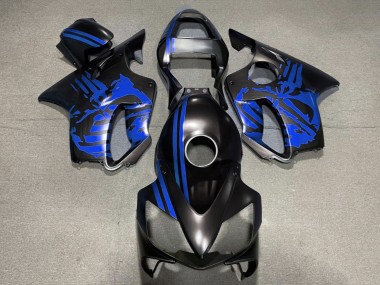 Cheap 2001-2003 Honda CBR600 F4i Motorcycle Fairings - Blue Matte Black Skull Canada
