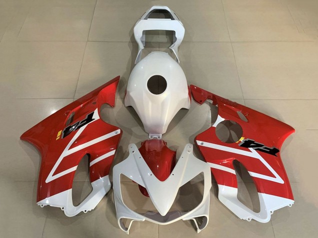 2001-2003 Honda CBR600 F4i Motorcycle Fairings - White Red Canada