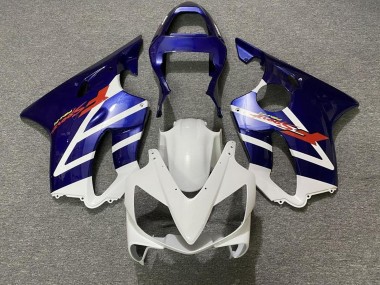 Cheap 2001-2003 Honda CBR600 F4i Motorcycle Fairings - White Blue Stripe Canada