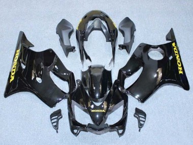 Cheap 2004-2007 Honda CBR600 F4i Motorcycle Fairings - Glossy Black Gold Decals Canada