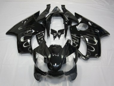 Cheap 2004-2007 Honda CBR600 F4i Motorcycle Fairings - Glossy Black White Flame Canada