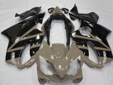 Cheap 2004-2007 Honda CBR600 F4i Motorcycle Fairings - Taupe Brown Glossy Black Canada