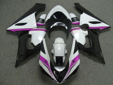 Cheap 2005-2006 Kawasaki ZX6R Motorcycle Fairings - White Black Pink Canada