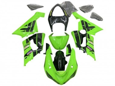 Cheap 2005-2006 Kawasaki ZX6R Motorcycle Fairings - Light Green Black Castrol Canada