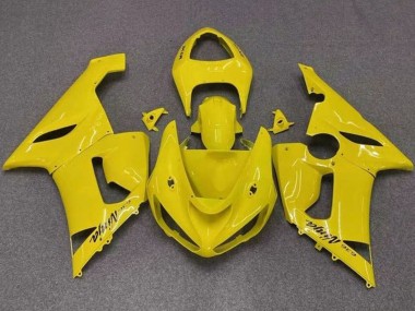 Cheap 2005-2006 Kawasaki ZX6R Motorcycle Fairings - Yellow Canada