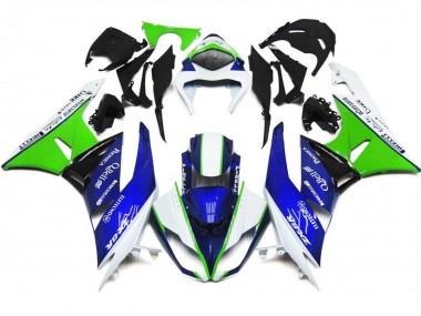Cheap 2007-2008 Kawasaki ZX6R Motorcycle Fairings - White Blue Green Black Canada