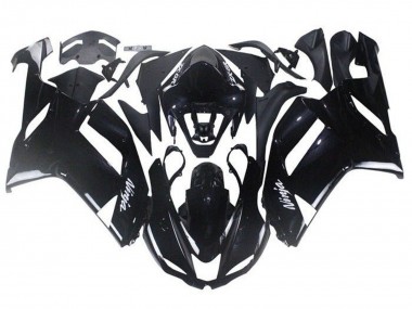 Cheap 2007-2008 Kawasaki ZX6R Abs Motorcycle Fairings - Glossy Black Canada