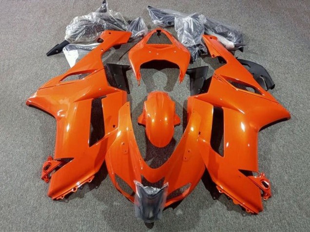 2007-2008 Kawasaki ZX6R Abs Motorcycle Fairings - Orange Canada