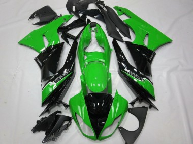 Cheap 2009-2012 Kawasaki ZX6R Motorcycle Fairings - Green Glossy Black White Canada