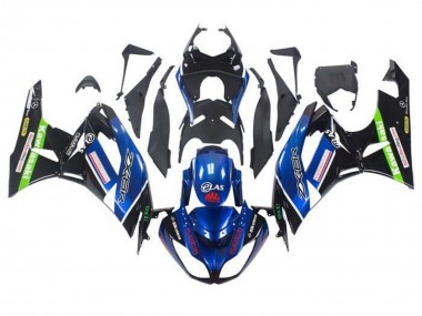 Cheap 2009-2012 Kawasaki ZX6R Motorcycle Fairings - Blue Glossy Black Red Green Canada