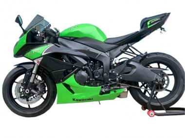 Cheap 2009-2012 Kawasaki ZX6R Motorcycle Fairings - Green Matte Black Canada