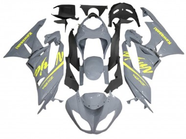 Cheap 2009-2012 Kawasaki ZX6R Motorcycle Fairings - Nardo Grey Yellow Canada