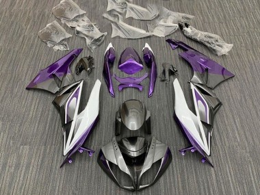 Cheap 2009-2012 Kawasaki ZX6R Motorcycle Fairings - Purple White Silver Black Canada