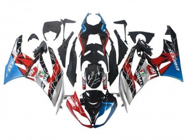 Cheap 2009-2012 Kawasaki ZX6R Motorcycle Fairings - Blue Red Glossy Black Silver Canada