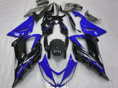 Cheap 2013-2018 Kawasaki ZX6R Motorcycle Fairings - Blue Glossy Black Canada