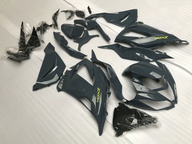 Cheap 2013-2018 Kawasaki ZX6R Motorcycle Fairings - Dark Grey Yellow Canada