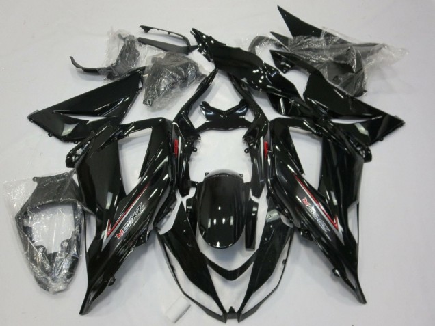 2013-2018 Kawasaki ZX6R Motorcycle Fairings - Glossy Black Silver Red Canada