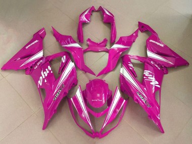 Cheap 2013-2018 Kawasaki ZX6R Motorcycle Fairings - Pink White Canada