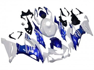 Cheap 2019-2022 Kawasaki ZX6R Motorcycle Fairings - White Blue Canada