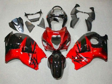 Cheap 1996-2007 Suzuki GSXR 1300 Hayabusa Motorcycle Fairings - Red Glossy Black Canada
