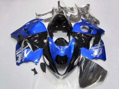 Cheap 1996-2007 Suzuki GSXR 1300 Hayabusa Motorcycle Fairings - Blue Chrome Black Canada