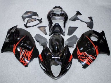 Cheap 1996-2007 Suzuki GSXR 1300 Hayabusa Motorcycle Fairings - Glossy Black Red Canada