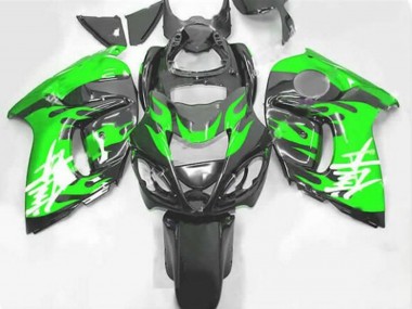 Cheap 2008-2020 Black Green Flame Suzuki GSXR 1300 Hayabusa Motorcycle Fairings Canada