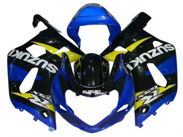 2000-2002 Suzuki GSXR1000 Motorcycle Fairings - Blue Yellow Black Canada
