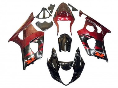 Cheap 2003-2004 Suzuki GSXR 1000 Motorcycle Fairings - Red Glossy Black Canada