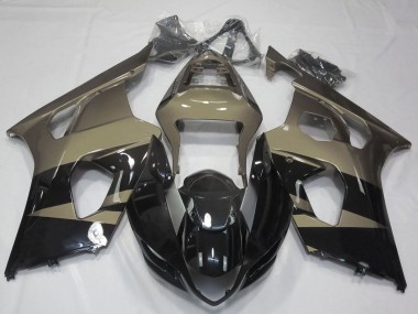 Cheap 2003-2004 Suzuki GSXR 1000 Motorcycle Fairings - Glossy Black Taupe Brown Canada