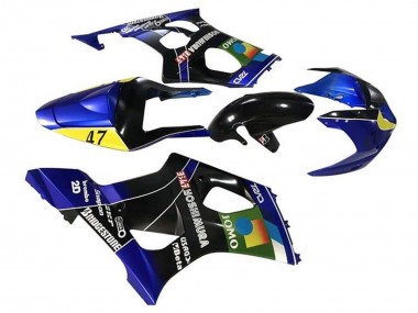 Cheap 2003-2004 Suzuki GSXR 1000 Motorcycle Fairings - Blue Yellow Black JOMO Canada