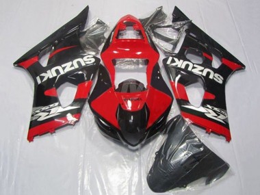 Cheap 2003-2004 Suzuki GSXR 1000 Motorcycle Fairings - Red Black Silver Canada