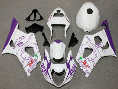 Cheap 2003-2004 Suzuki GSXR 1000 Motorcycle Fairings - White Purple Corona Alstare Canada