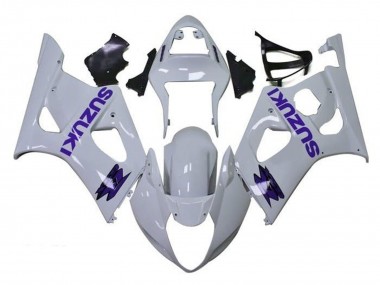 Cheap 2003-2004 Suzuki GSXR 1000 Motorcycle Fairings - White Purple Canada