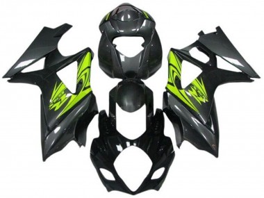 Cheap 2005-2006 Suzuki GSXR 1000 Motorcycle Fairings - Black Grey Neon Yellow Canada