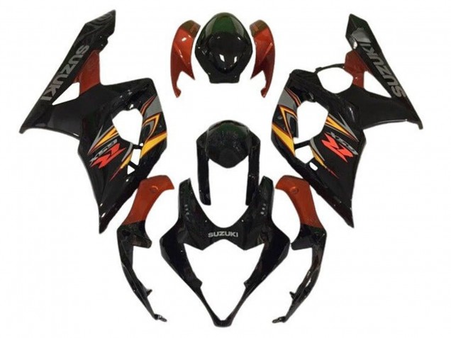 2005-2006 Suzuki GSXR 1000 Motorcycle Fairings - Black Red Yellow Grey Canada