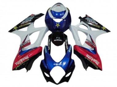 Cheap 2005-2006 Suzuki GSXR 1000 Motorcycle Fairings - White Red Blue Makita Canada