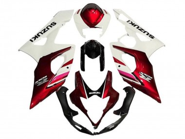 Cheap 2005-2006 Suzuki GSXR 1000 Motorcycle Fairings - White Candy Red Black Canada