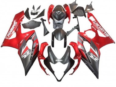 Cheap 2005-2006 Suzuki GSXR 1000 Motorcycle Fairing - Matte Black Red Canada