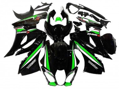 Cheap 2017-2024 Suzuki GSXR1000 Motorcycle Fairings - Black Green White Stripe Canada